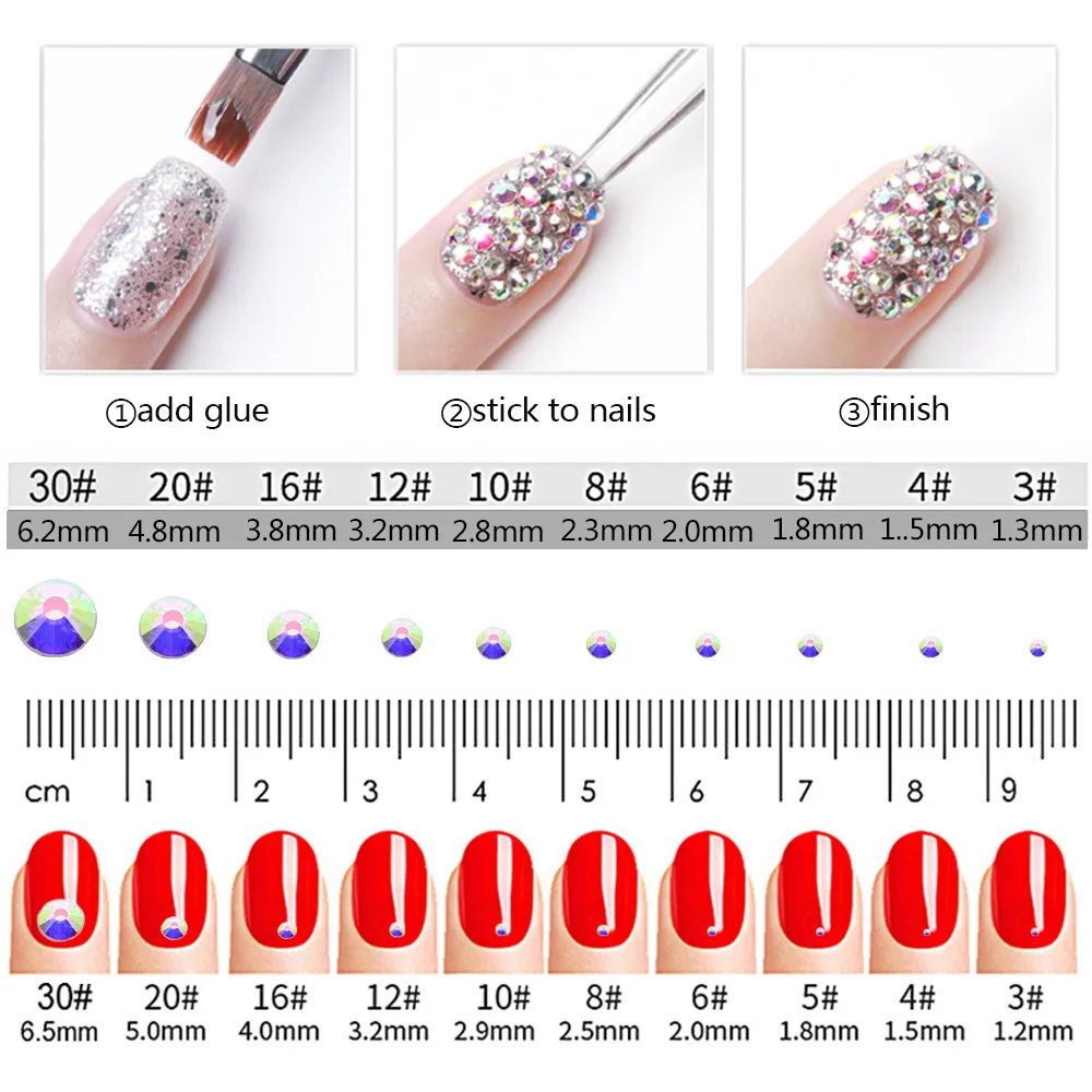 Стразы для дизайна ногтей с красным пламенем камни плоским основанием и