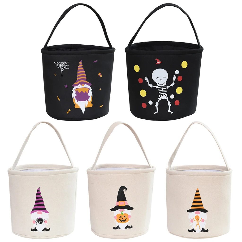 

Halloween Trick or Treat Bag Halloween Candy Buckets Tote Bags Halloween Party Favor Supplies