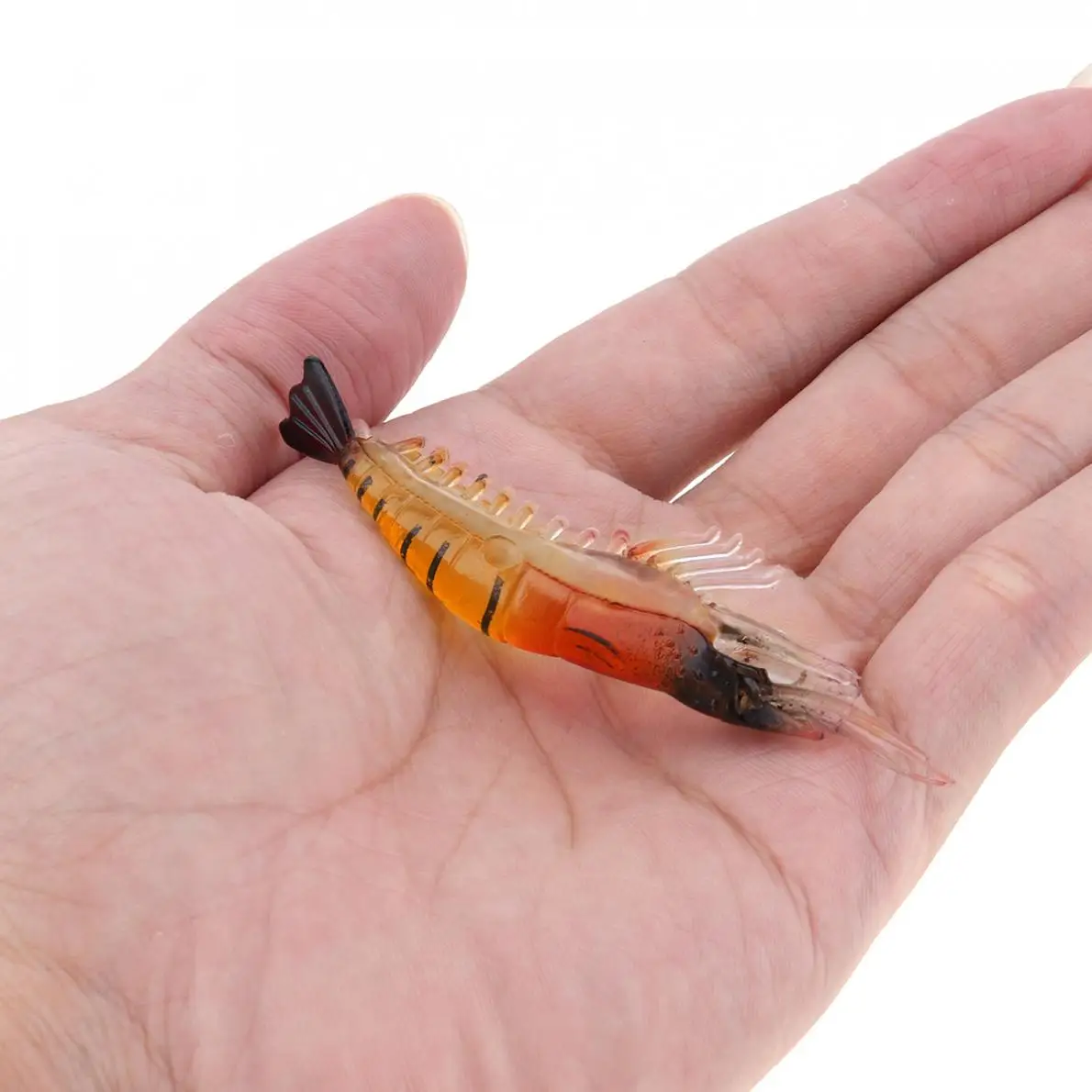 Мягкая рыболовная приманка в виде креветки 10 шт./лот 8 см искусственная