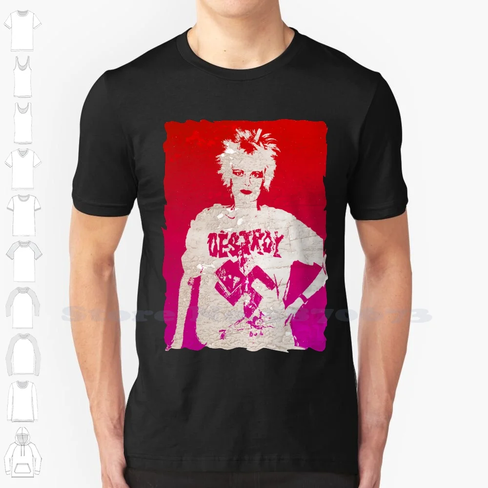 

Destroy Viv Summer Funny T Shirt For Men Women Punk Music Model Mcclaren Kings Road London England Uk Britain British Anarchy