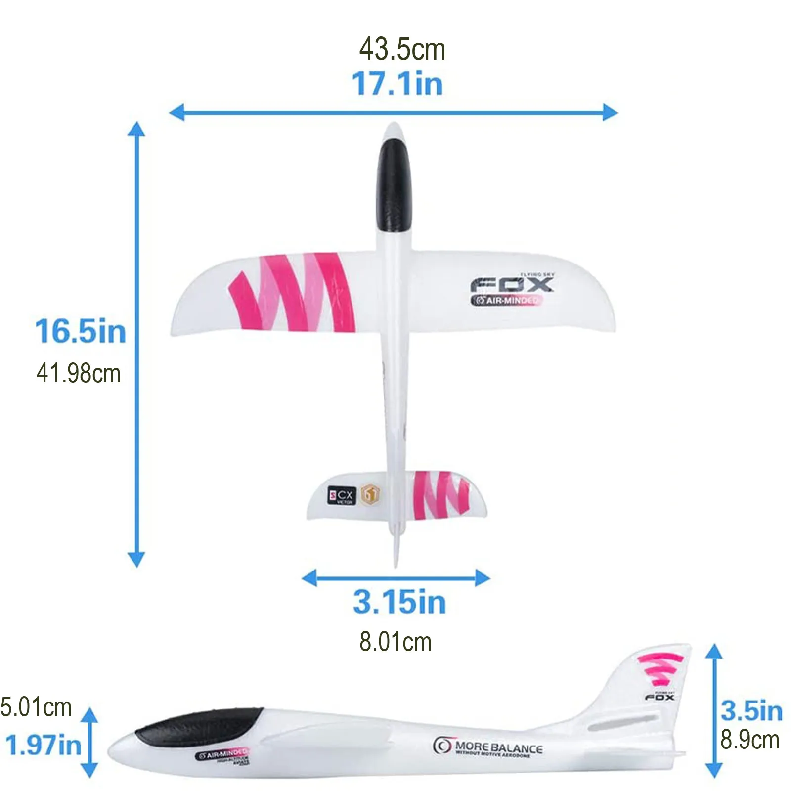 

48cm Large Foam Aircrafts Model DIY Hand Throw Airplanes Kids Toys for Children Flying Gliders Launch Planes Model Building Kits