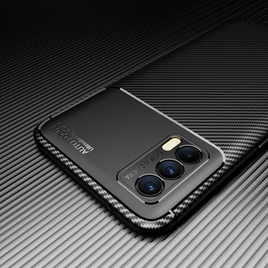 for oppo realme v 13 11 5 3 case carbon fiber back cover beetle series soft phone shell for realme c 25 20 12 11 q2 i pro free global shipping