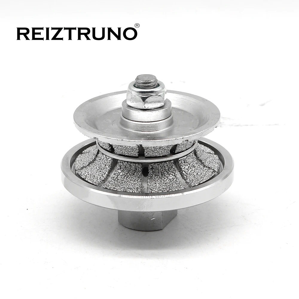 Reiztruno V20 vacuum brazed Full Bullnose diamond hand profilers / hand router bits For routing granite and marble,D65mm,1pc