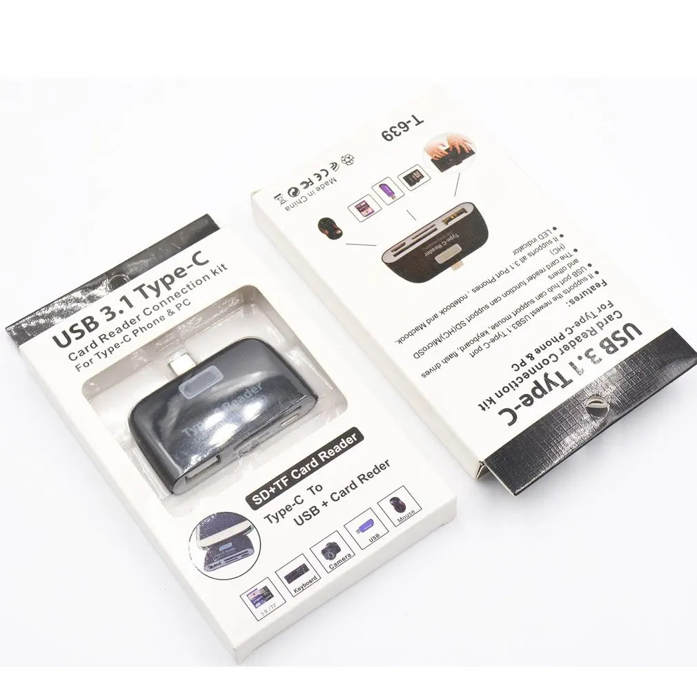 XC-DKQ009/ 013 USB 3 1 для Android/ Type C + 0 концентратор SD TF адаптер чтения карт памяти Macbook |