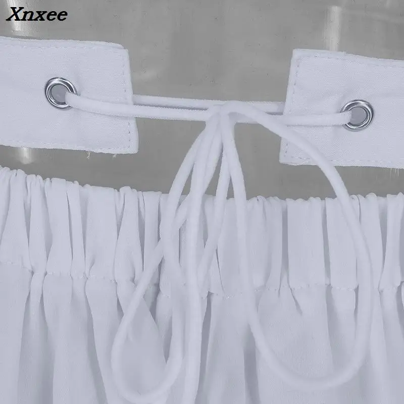 Женское шифоновое макси платье Xnxee красное пляжное длинное в стиле бохо белое