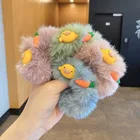 1 шт., милые женские веревочки для волос с гусиным ртом и морковкой из толстой кишки, осенне-зимние веревочки для волос для девочек, головной убор