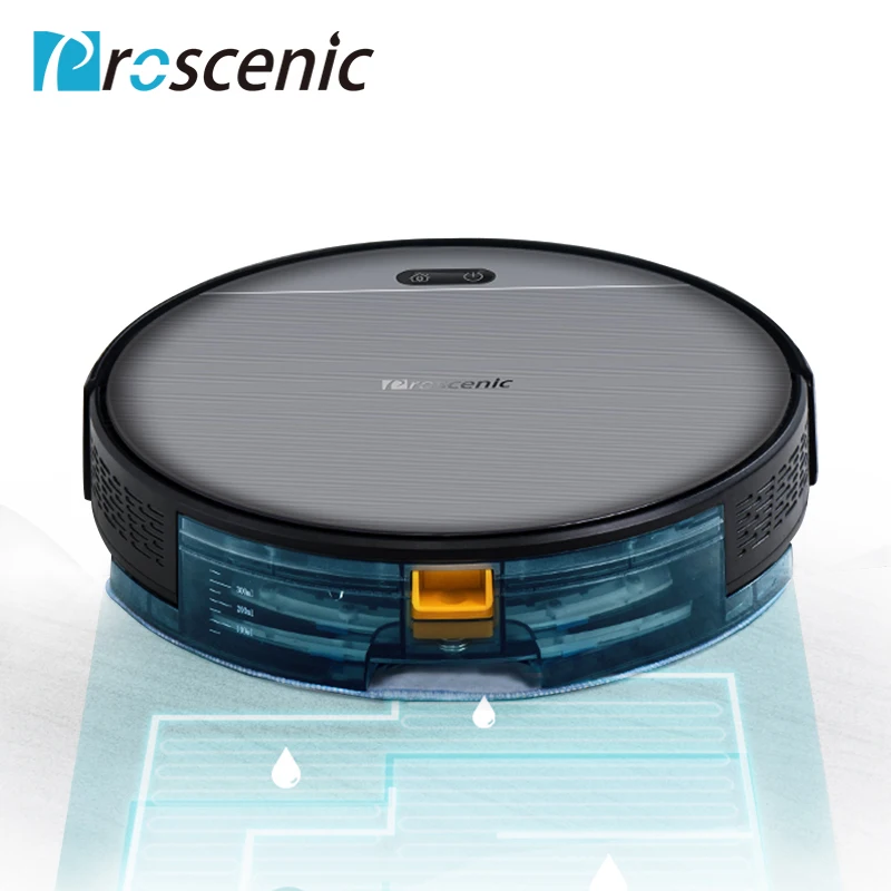 Робот пылесос Proscenic 800T с большим резервуаром для воды влажная уборка управление