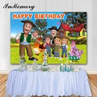InMemory Виниловый фон для детской фотосъемки первого дня рождения с изображением фермы
