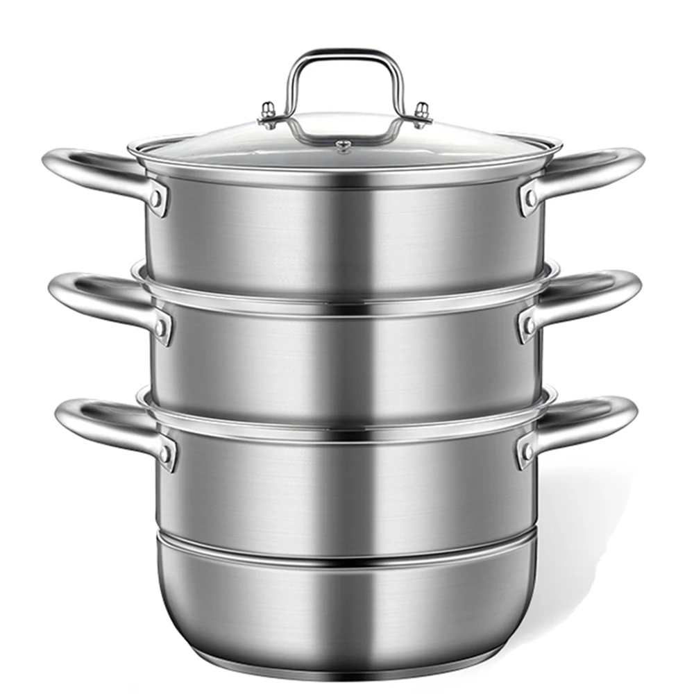 1 3 л Многофункциональный Пароварка для приготовления пищи из нержавеющей стали