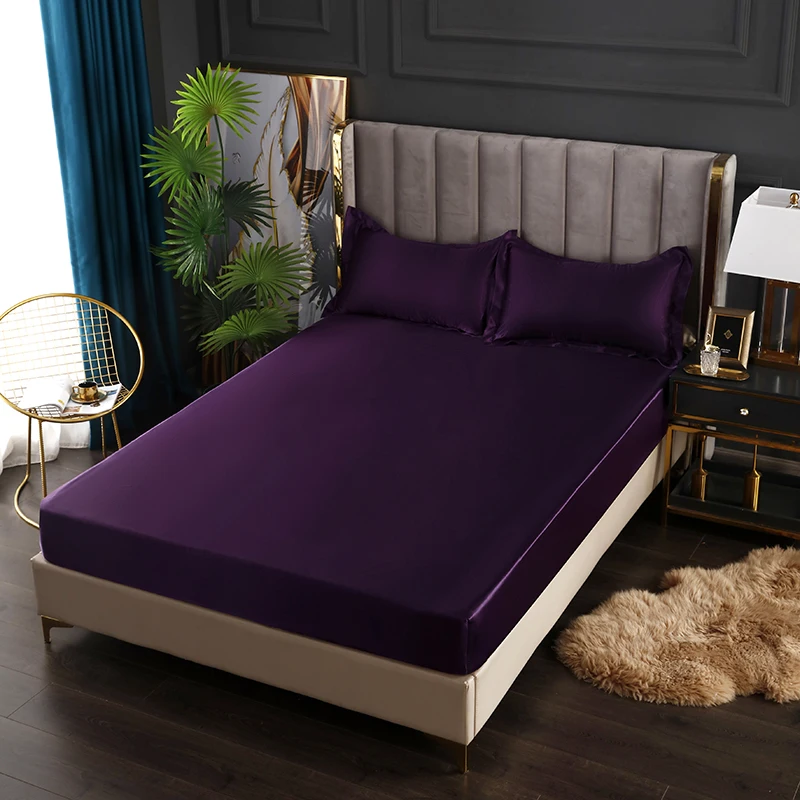 

Monnom атласная простыня King 200x200 200x220