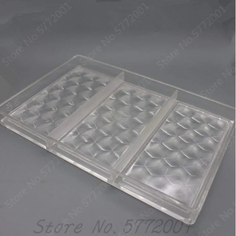 Тройная форма для шоколада из поликарбоната сахарного конфет формаса