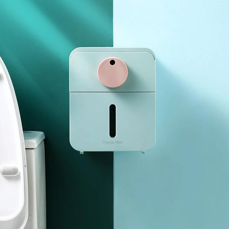 

Toilet Tissue Box Toilet Toilet-Free Wall-Mounted Waterproof Paper Storage Box Bathroom Accessories