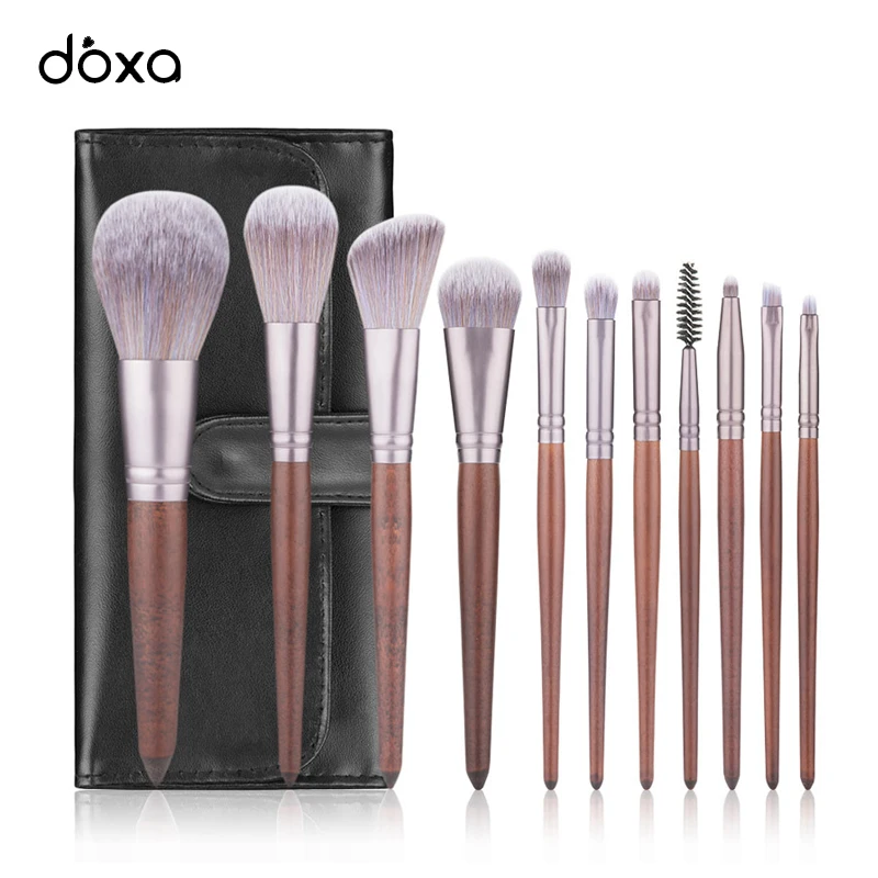 Doxa 11 шт. набор кистей для макияжа Тени век Смешанная подводка глаз ресниц и бровей