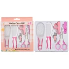 6 шт.компл., Детский набор для ухода за здоровьем, набор ножниц для стрижки ногтей для младенцев, портативная безопасная щетка для ухода за новорожденными CL5820
