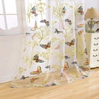 Тюлевые шторы с принтом Летающие бабочки MILING, для гостиной, спальни, современные прозрачные тканевые драпировки, украшение для дома