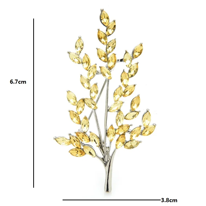 

Wuli&baby Rhinestone Tree Brooches Women Unisex Party Causal Office Brooch Pins Fashion Jewelry Gifts