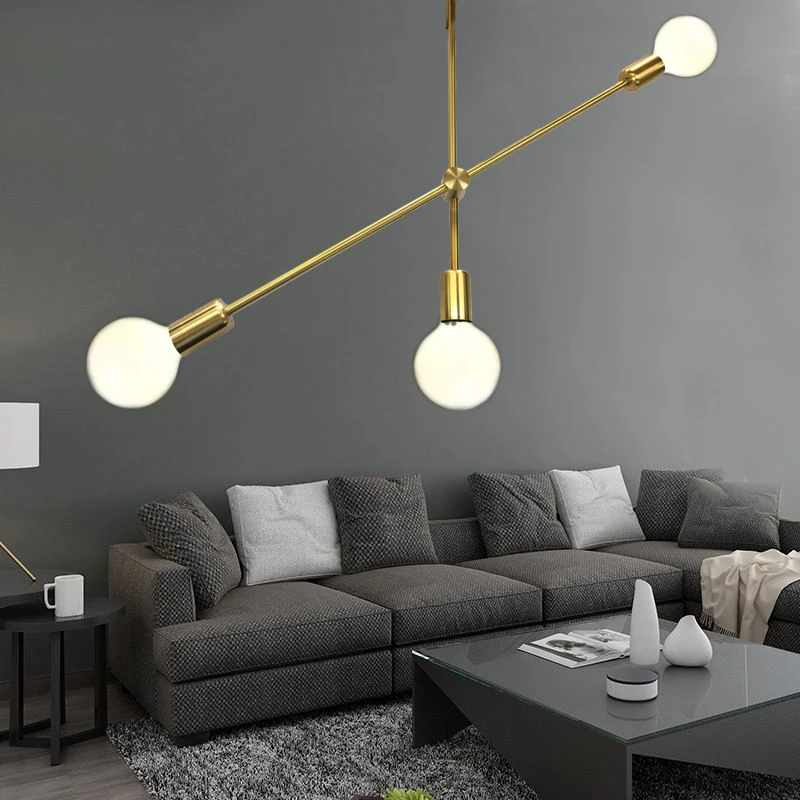 Скандинавская светодиодный ная Люстра для гостиной креативные потолочные