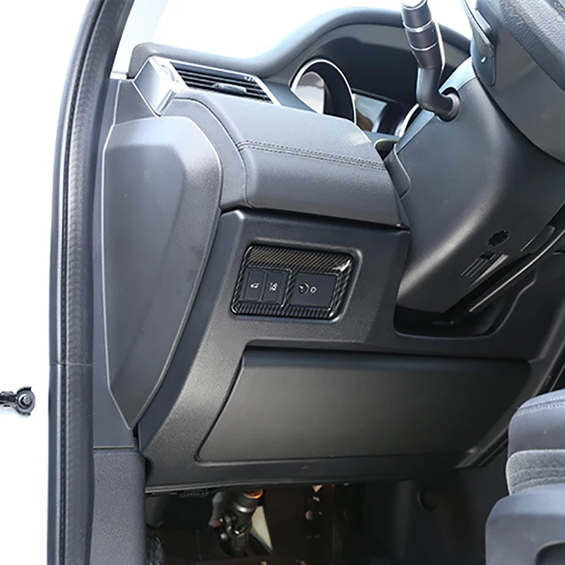 Углеволоконный переключатель задней двери панель управления Накладка