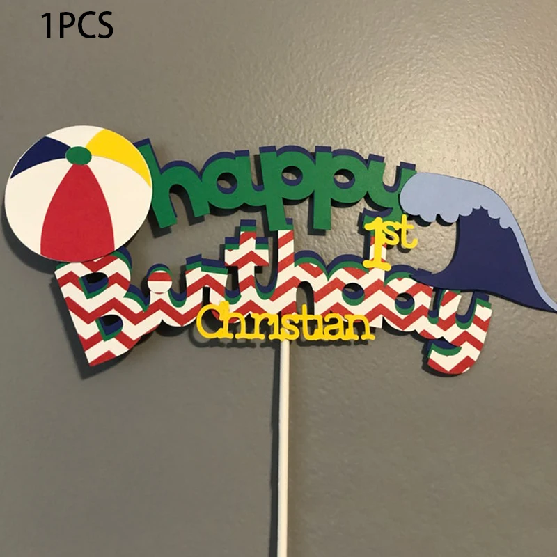 

Искусственное многослойное персонализированное имя и возраст дня рождения для украшения дня рождения, украшения для вечеринки, товары для ...