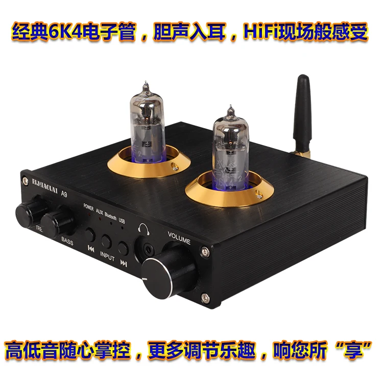 PJ MIAOLAI A9 6K4 вакуумный трубчатый предусилитель NE5532 AUX Bluetooth 5 0 USB RCA HIFI стерео мини