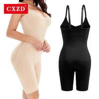 cxzd hot waist trainer women postpartum slimming underwear corset enhancing full slip strappy backed recover bodysuits shapewear
