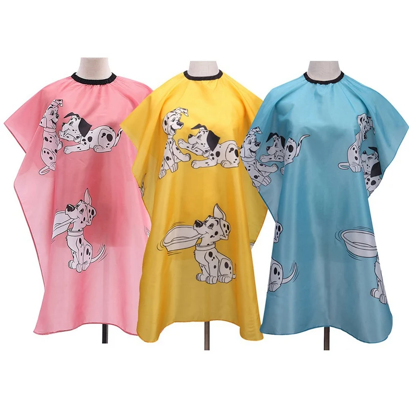 

Hairdressing Children Cape Gown Waterproof Cartoon Kid Hair Cutting Dyeing Manteau Apron Wrap Clothes Home Barber Styling Tools