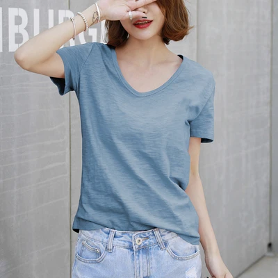

2020 Summer Fashion T Shirt blue Women Woman Tshirt