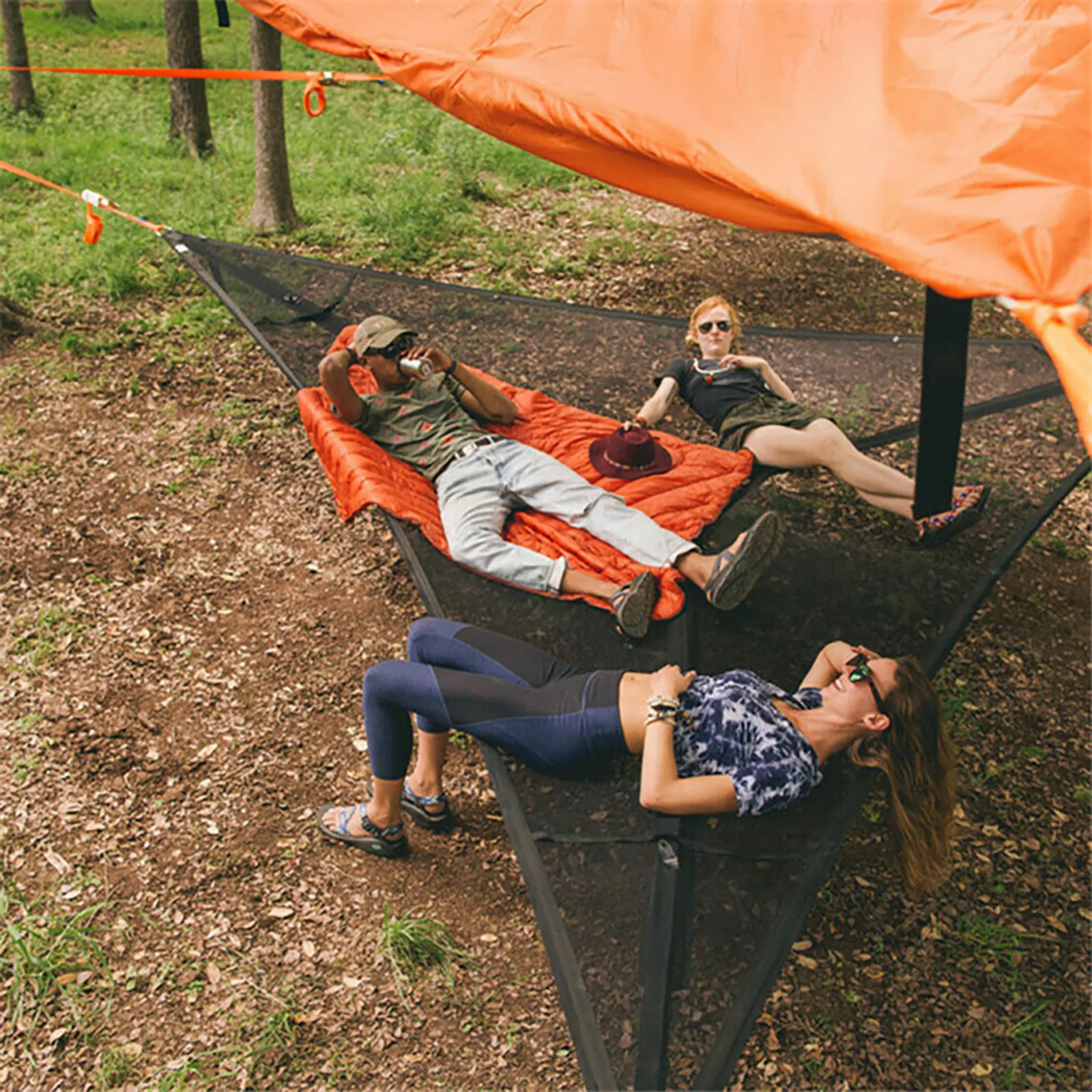 

Portable Hammock Multi-functional Triangle Aerial Mat Convenient Camping Sleep