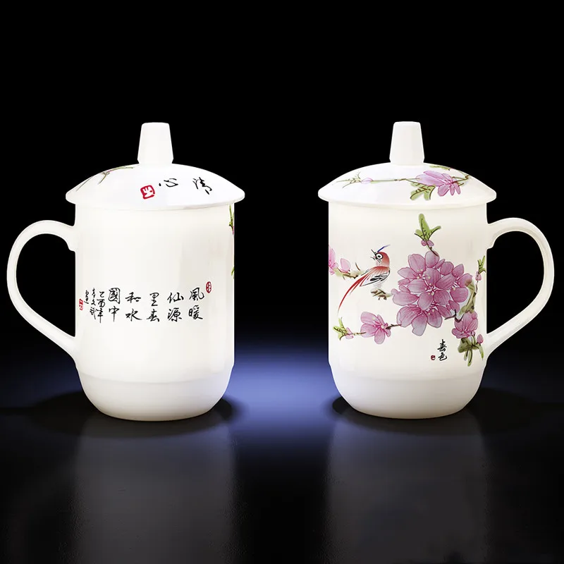 КИТАЙСКИЕ чашки Цзиндэчжэнь 400 мл керамическая чайная чашка для воды ручная