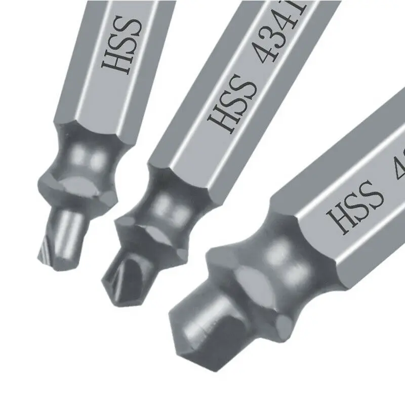 

6pcs Damaged Stripped Broken Screw Extractor Drill Bit Tool Set Bolt Remover
