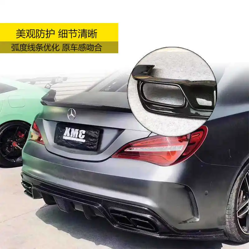 

Suitable for Benz Mercedes Cla200 C-class C200l C260l E-class E300l Coupe Carbon Fiber Babos Rear Lip Tail Throat