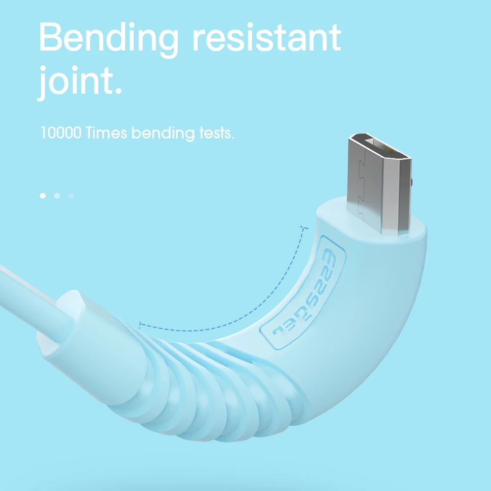 Плоский Micro USB кабель Essager для Xiaomi Redmi samsung 2.4A Быстрая зарядка USB кабель для зарядного устройства для передачи данных кабели для мобильных телефонов Android