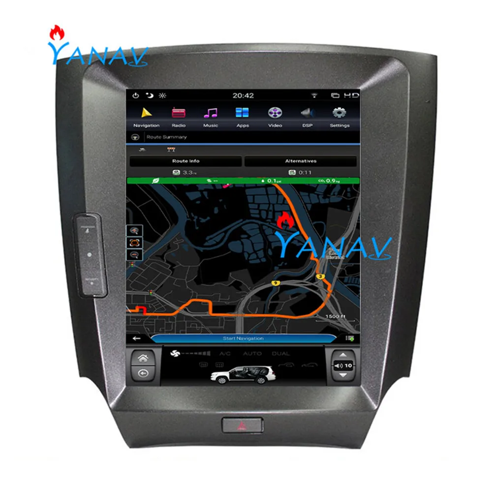 

12.1''4+32 GB Tesla style Android PX6 Car Radio Player GPS Navigation For-LEXUS IS200/IS250/IS300/IS350 2006-2012 Car Auto Stere