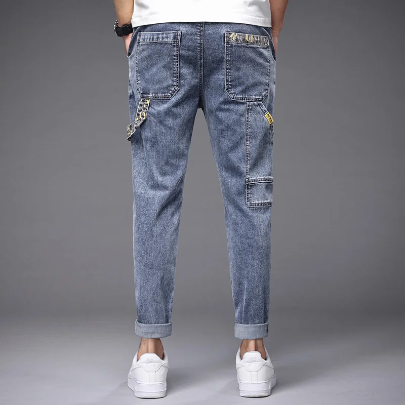 

Casual Wide Leg Oversize baggy Jeans Cargo Denim Overalls Jeans for Men Trousers Men's Pants