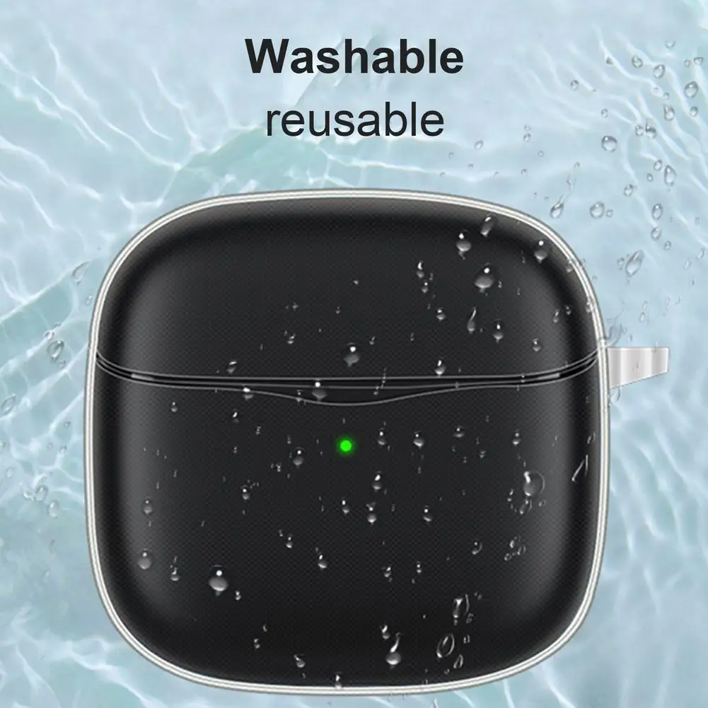 Soft TPU Protective Case For SoundPEATS Air 3 Wireless Earphones Lightweight Shockproof Earbuds Shell With Carabiner Keychain