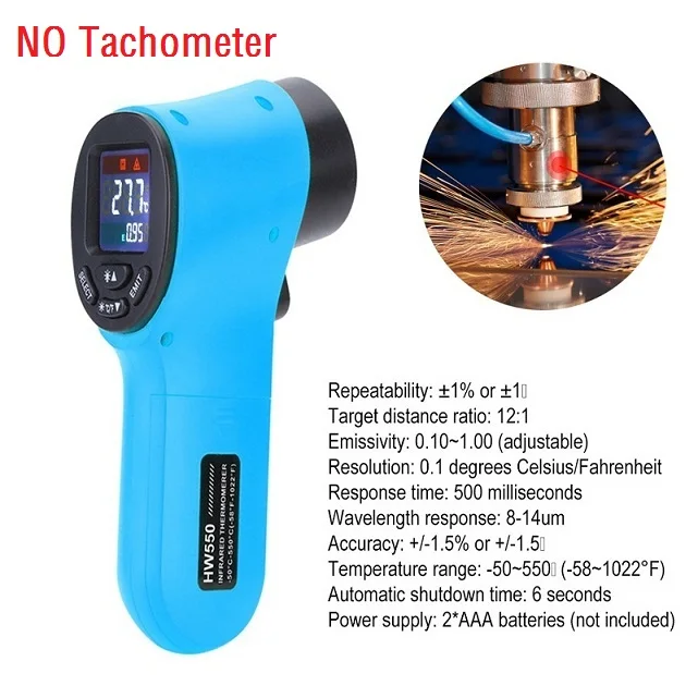 Not Tachometer TL-900 Бесконтактный лазерный цифровой тахометр, измерительные приборы, пистолет для измерения скорости, автоматический цифровой тахометр - Цвет: Not Tachometer