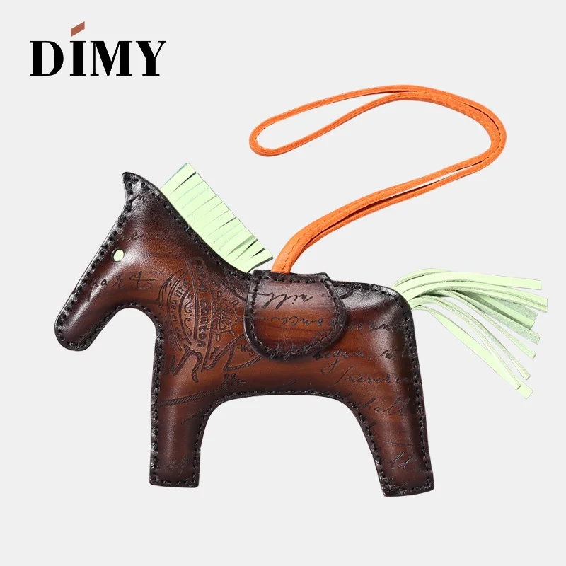 2019 DIMY latest fashion leather pony charm men's bag new bag charm PM 13 * 10
