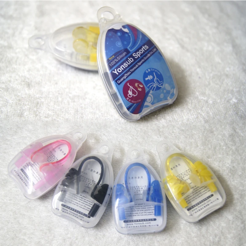 YonSub оригинальные детские очки для плавания набор зажимов ушей необходимых