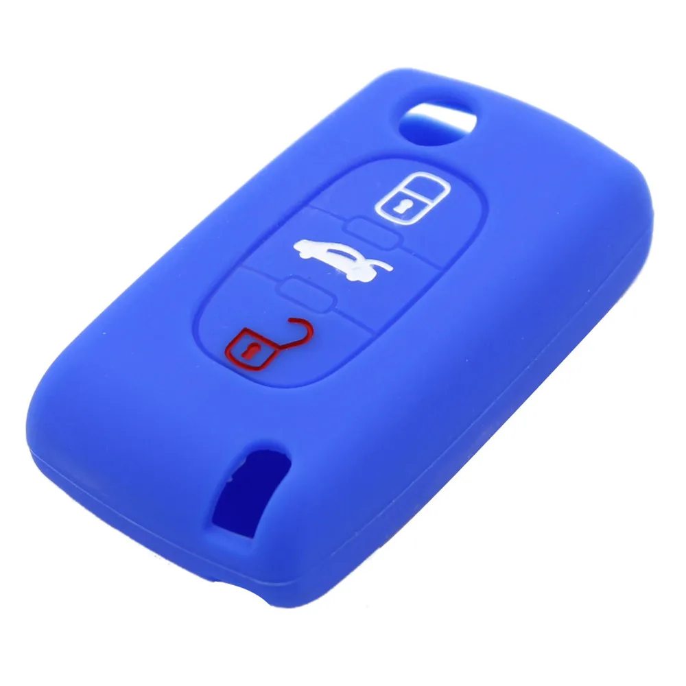Силиконовый чехол DANDKEY для дистанционного ключа Peugeot 107 207 307 407 308 607 Citroen C1 C2 C3 C4 C5 C6 C8
