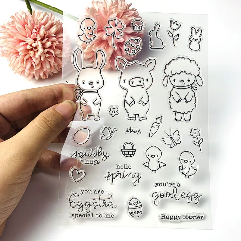 Прозрачный штамп с растениями алоэ силиконовые уплотнения сделай сам для