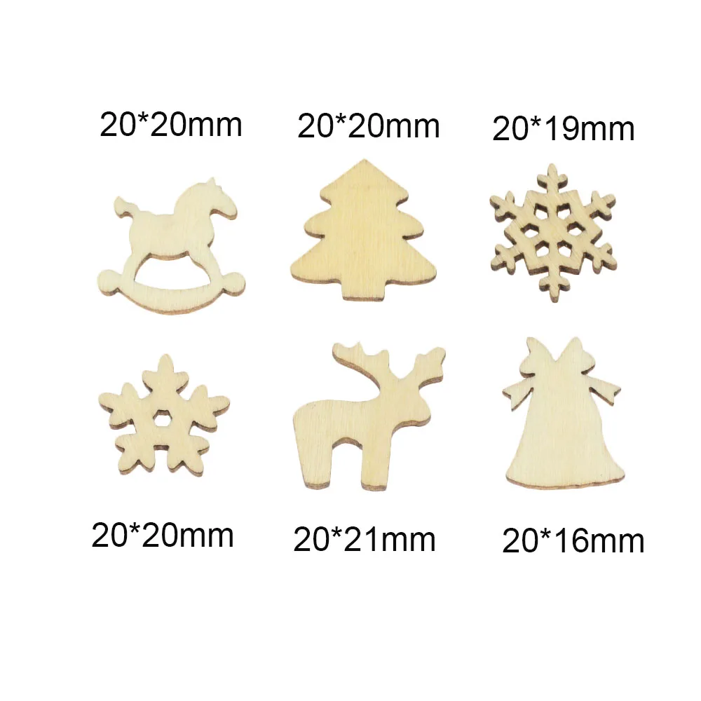100 шт. Рождественские снежинки Рождественская елка Троянский конь лося