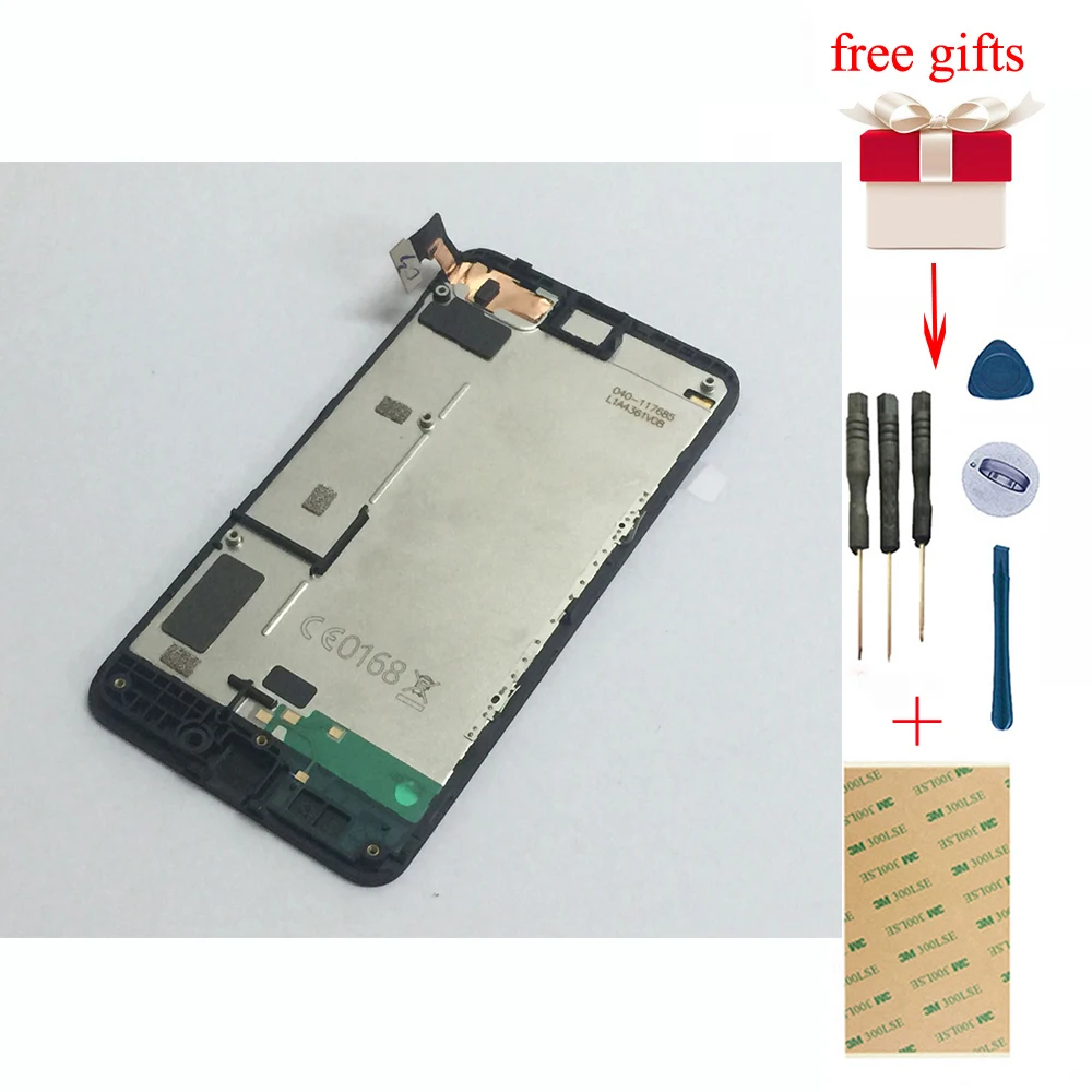 Для Nokia Lumia 630 635 полный сенсорный экран дигитайзер стеклянный датчик + ЖК дисплей