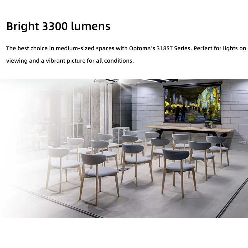 Короткий проектор Optoma Blu-Ray 3D для бизнеса и учебы офисных презентаций домашнего