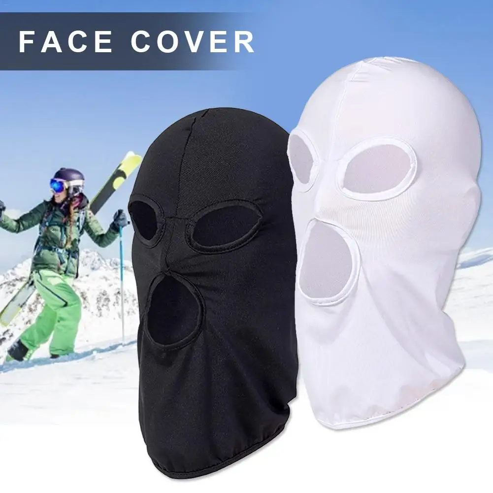 Мужская и женская наружная маска для всего лица 3 отверстия крутая шапка из