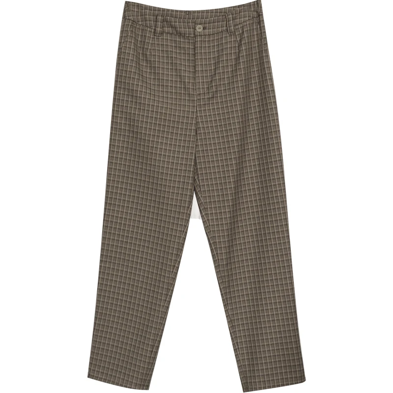 

CYNTHIA Women Pencil Pants Female Vintage Plaid Ankle-length Autumn Trousers Original Design Fans +3% Discount 20QDK-120