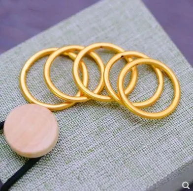 

24k чистое золото кольца 999 24k золотое кольцо для женщин, кольцо на палец, около 0,5 г/шт.
