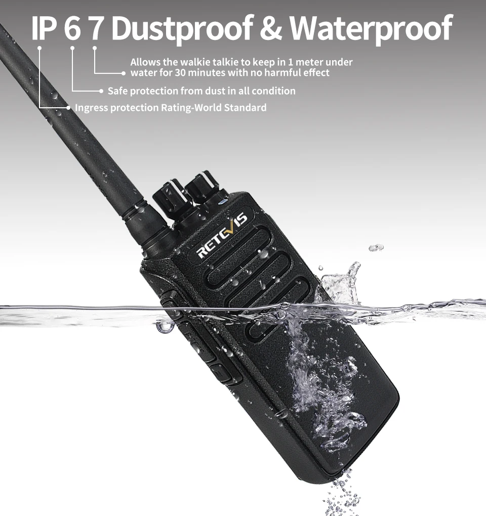 2 шт. DMR радио Retevis RT81 высокое Мощность цифровой иди и болтай Walkie Talkie “иди и Водонепроницаемый IP67 UHF VOX двухстороннее радио Амадор Ham радио приемопередатчик