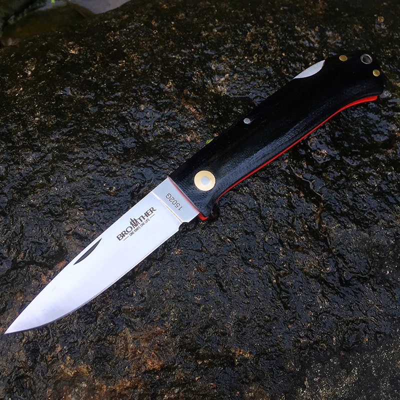 

[Brother 1502G] folding knife High quality Pocket knives Tactical survival tool folder blade 440C steel EDC Collection