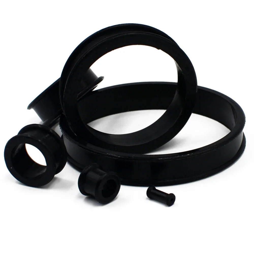 Комплект из 2 предметов большие Размеры Силиконовые УФ черный винт уха Вилки