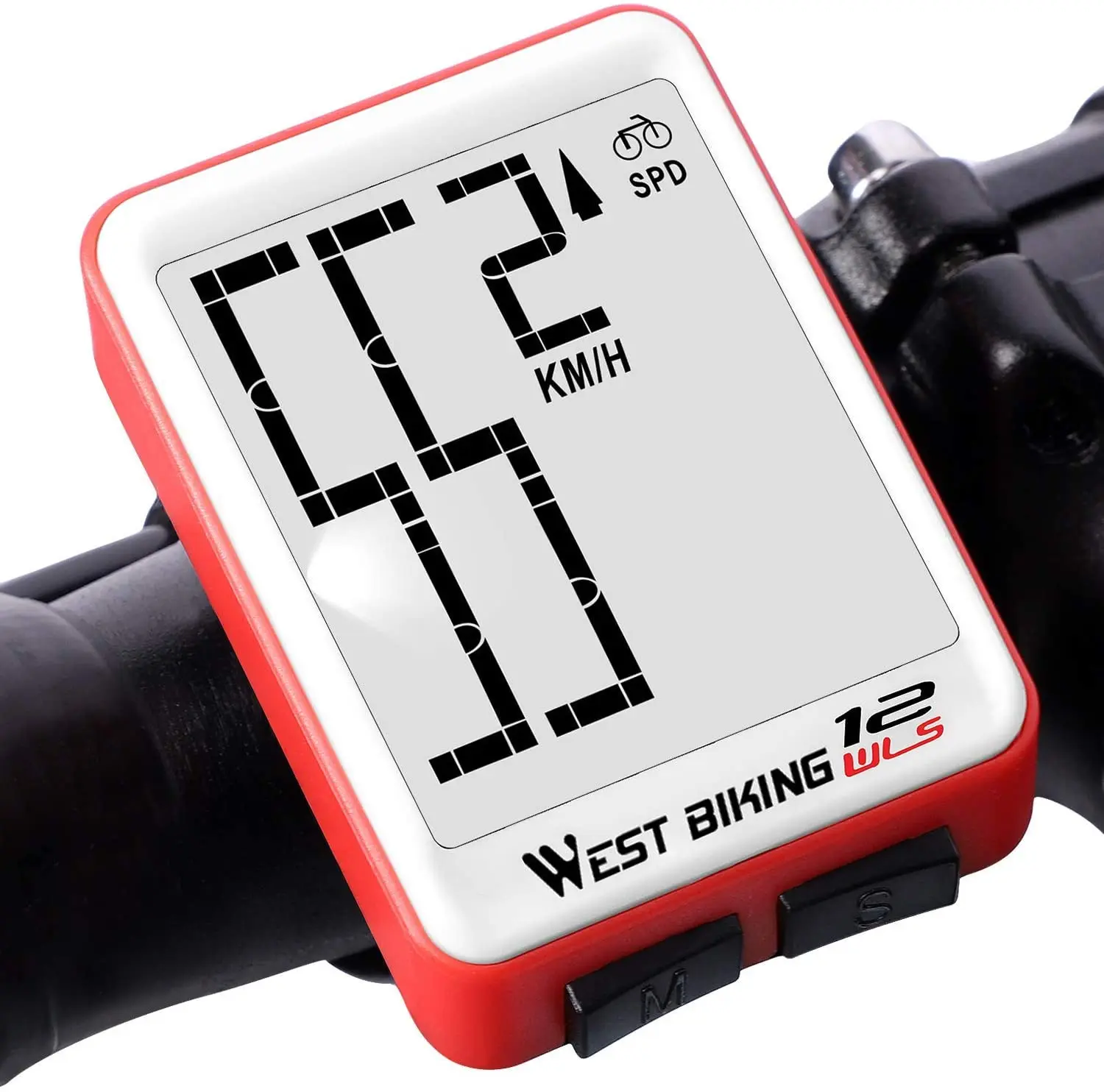 

Wireless Bike Computer Bicycle Speedometer Waterproof LCD Stopwatch Backlight Automatic Wake-Up & Multi-Functions Distance, Time